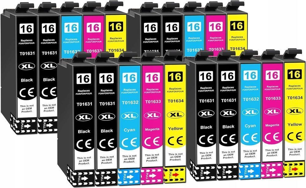 outlet jhaan wkłady do drukarki 16 xl zamiennik do epson workforce