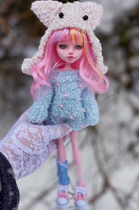 monster high lalka draculaura ooak custom repaint