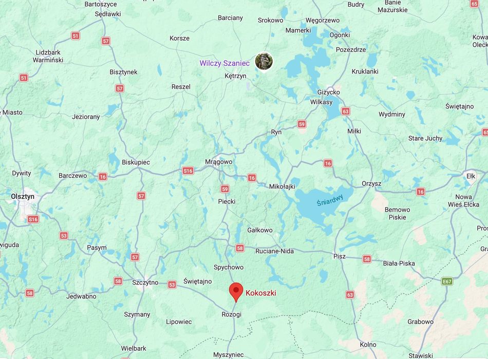 Przedwojenne gospodarstwo, dom na Mazurach – Kokoszki, Puszcza Piska siedlisko