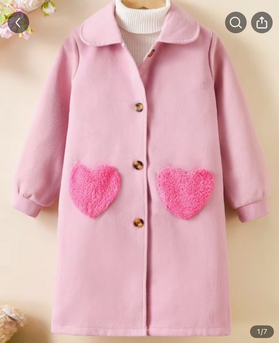 Весняне пальто для  дівчинки 122-128 черевики 7 років 18,5 28