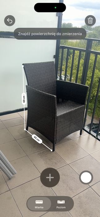 Krzesło ogrodowe / balkonowe