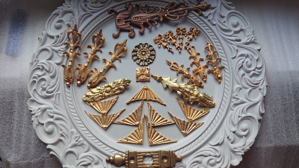 Накладки, декор, деталі латунні /бронзові