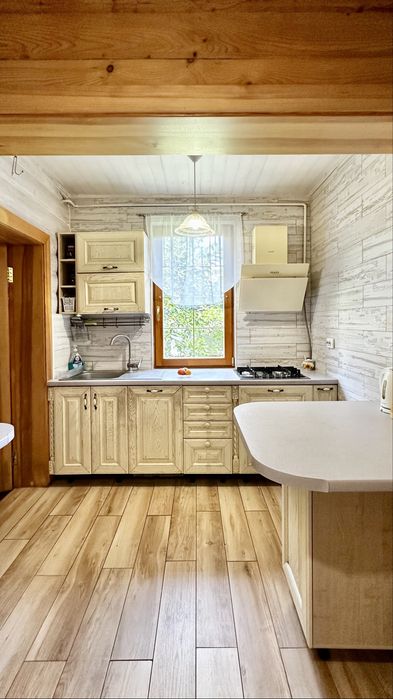 Продаж еко будинку з власним озером та соснами на території