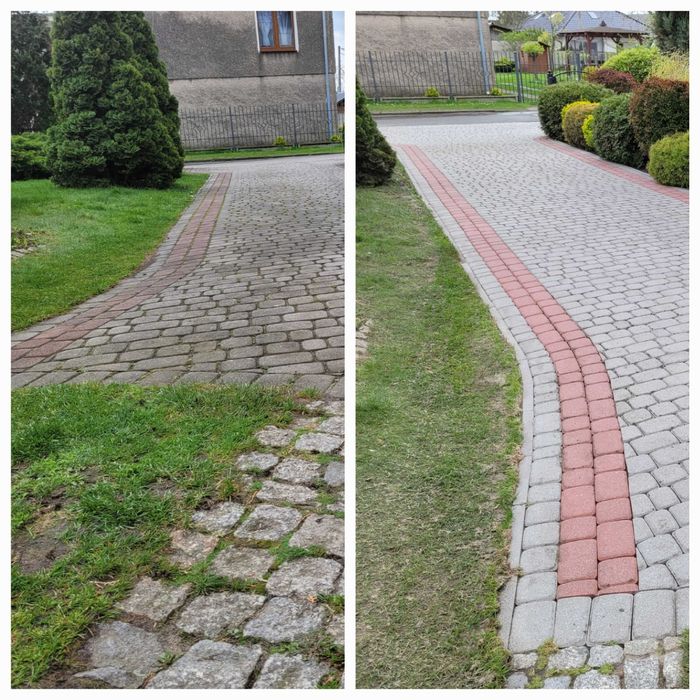 Mycie i Malowanie kostki brukowej elewacji dachów