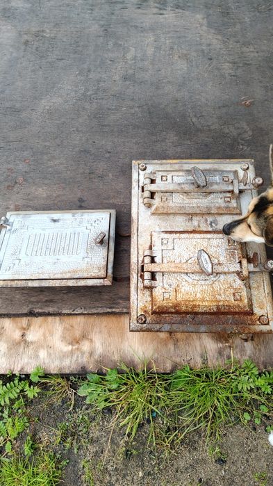 Drzwiczki do pieca kaflowego 2 szt plus ruszta