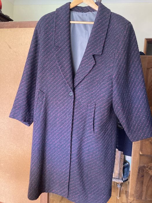 Casacos compridos sobretudos e blaser vintage preto