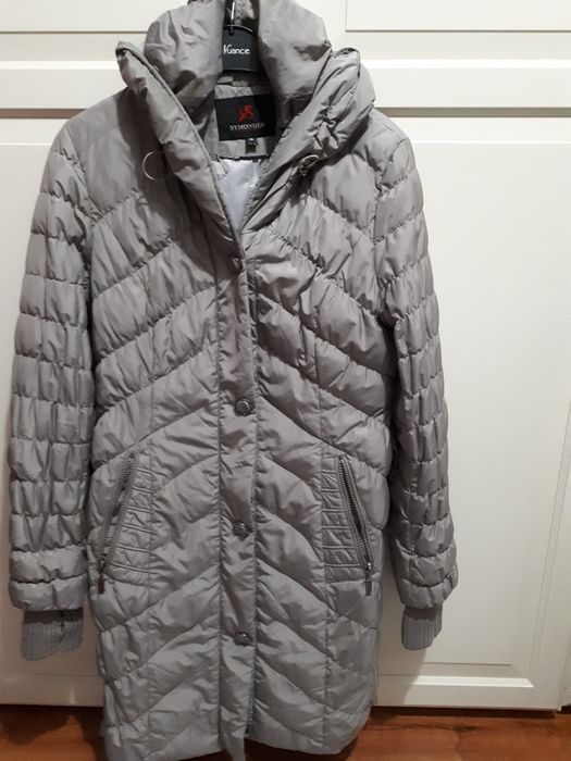 Kurtka symonder wypelnienie puch plaszcz zimowy
