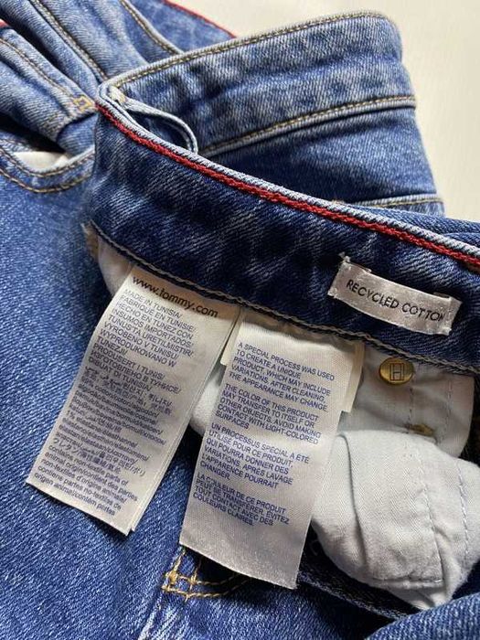 Tommy Hilfiger TAPERED ANKLE damskie Spodnie granatowe Jeansy W 26 L29