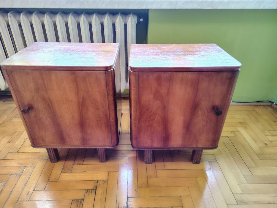 Szafka nocna vintage retro lata PRL 2szt