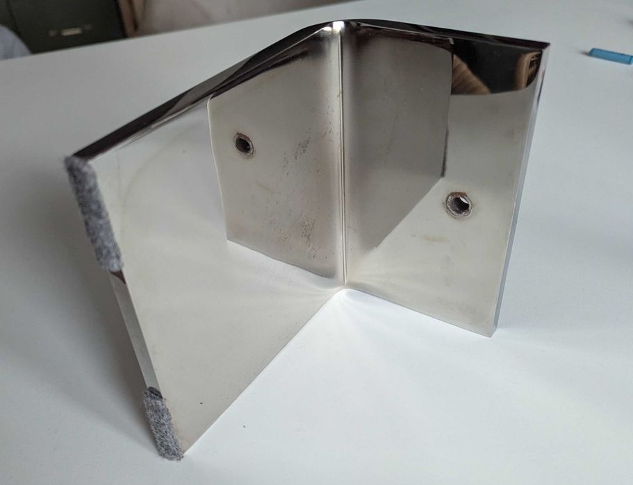 Pancerne Kątowniki Chromowane 15x15cm – Grubość 9mm! Heavy Duty