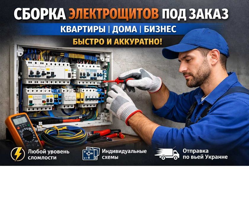 Сборка электрощитов под заказ(Квартиры, дома, бизнес)Быстро, аккуратно