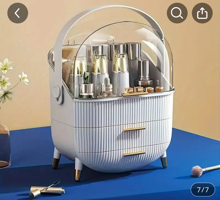 Органайзер для косметики та засобів для догляду обличча великої ємност