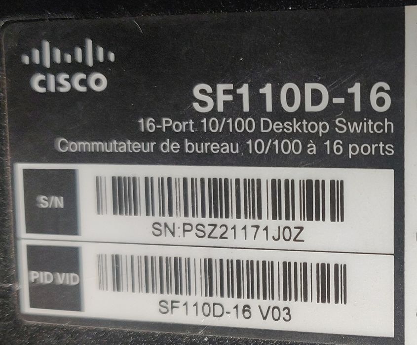 Мережевый комутатор Cisco SF110D-16
