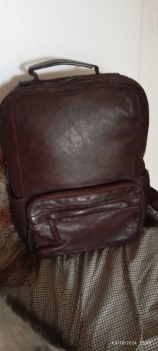 Mochila nova em pele-Dakar adventure