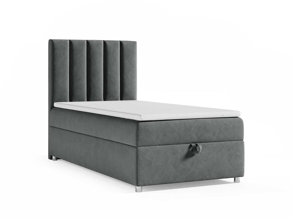 Łóżko KONTYNENTALNE SINGIEL z pojemnikiem 70x200 80x200 90x200 100x200