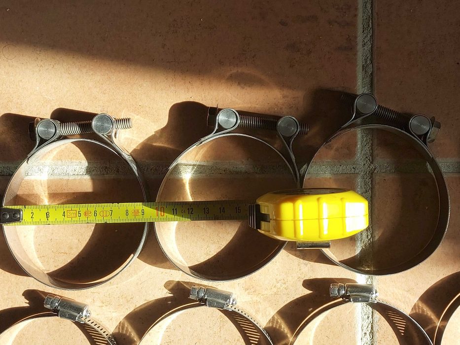 Conjunto de 26 Braçadeiras de 65mm, 75mm, 90mm,100mm a 110mm, novas/não usadas
