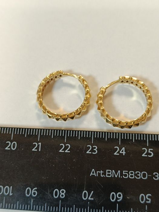 Серьги из желтого золота