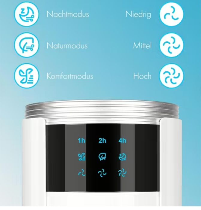 Колонный вентилятор VonHaus 35 с ионизацией.