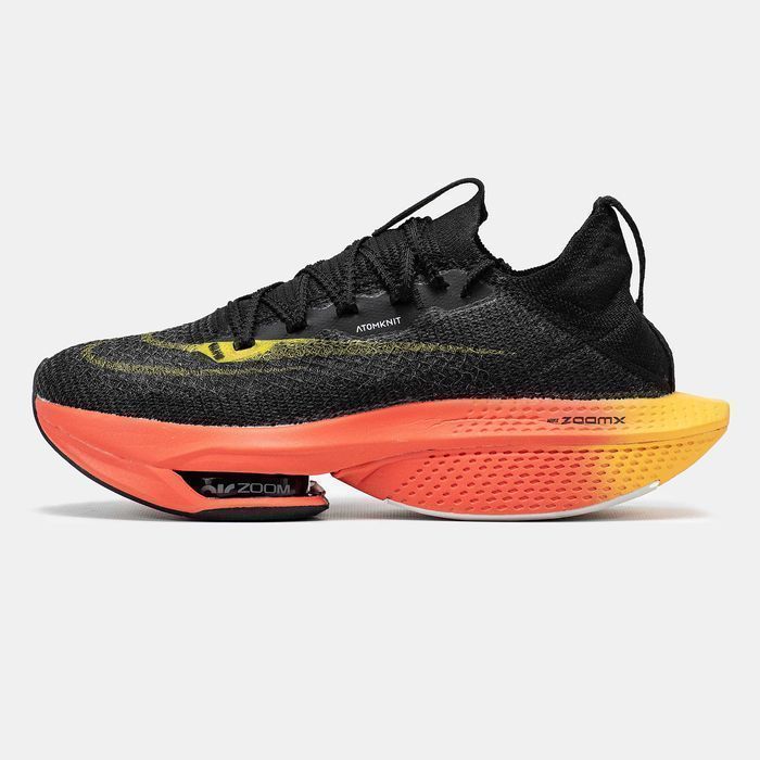 Кросівки Nike Air ZoomX Alphafly Black/Orange premium | Кроссовки Найк чоловічі жіночі