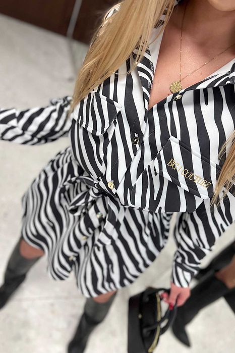 Sukienka Brandenburg Zebra ecru
