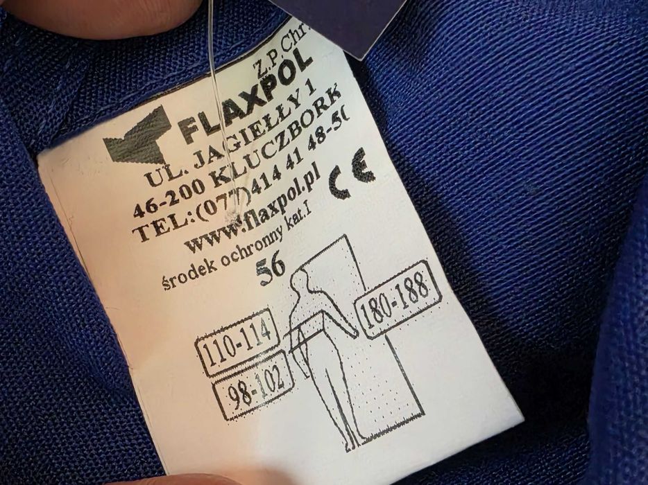 Lekkie, przyjemne ubranie robocze, spodnie i bluza, Flaxpol, idealne na wiosnę
