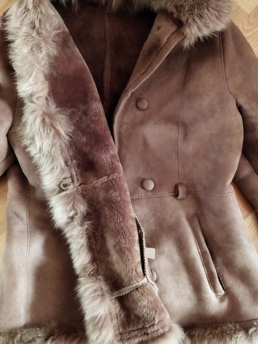 Дублянка натуральна жіноча з капішоном XXXL 62 - 64