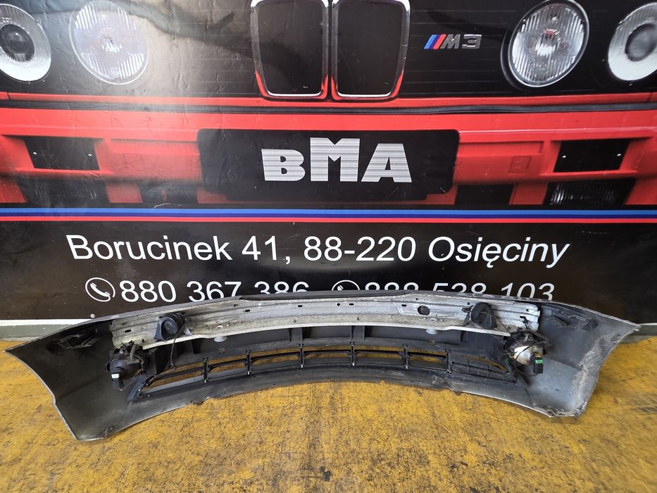 BMW E46 Zderzak Przedni Przód Titansilber 354/7 Polift Komplet Halogen