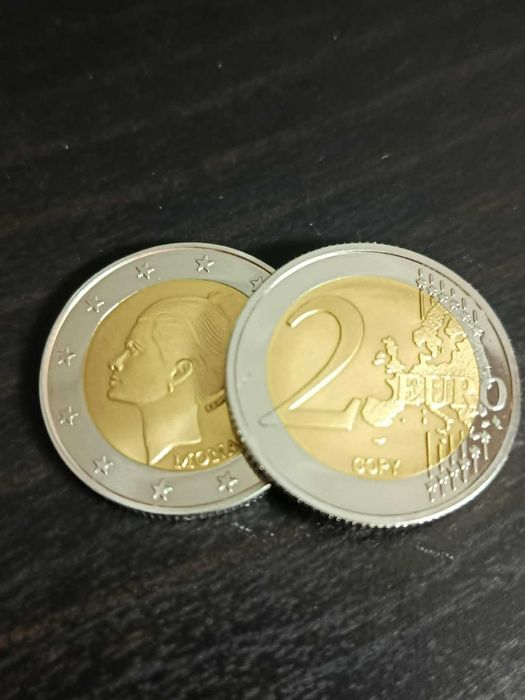 Moedas de 2€ Mónaco - Grace Kelly 2007 e Rochedo 2015