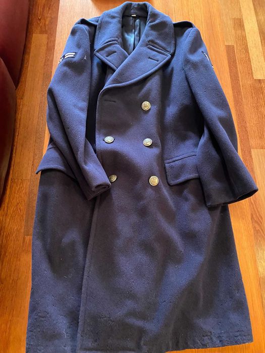 Płaszcz granatowy wełniany USA