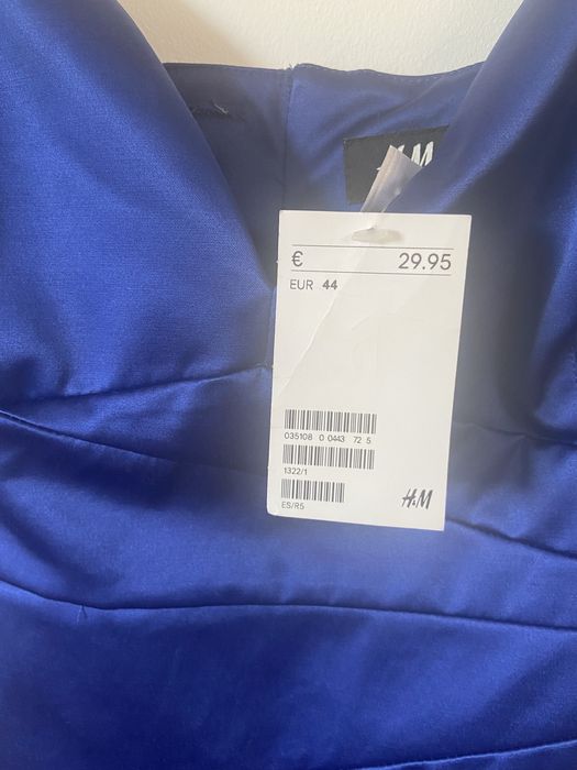 Vestido curto azul
