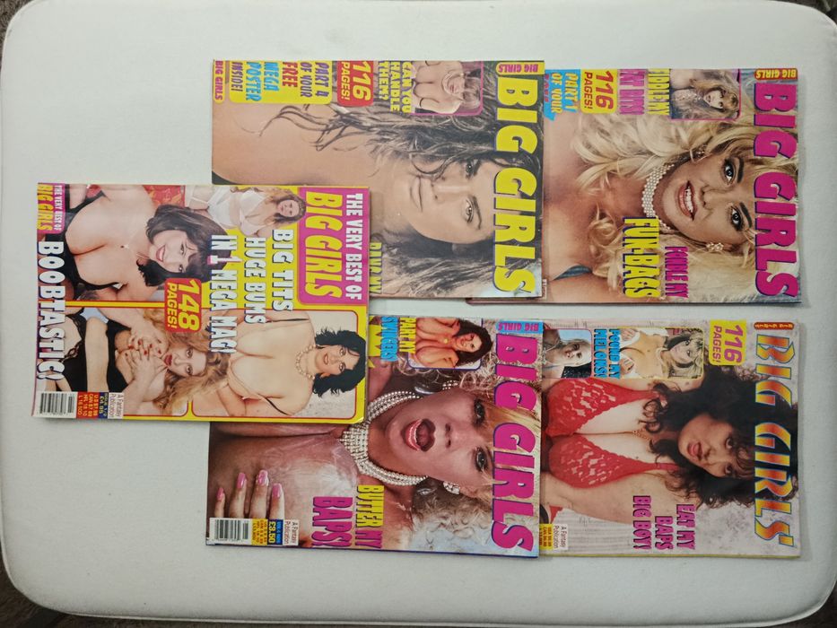 5 revistas BIG GIRLS (eróticas) adultos