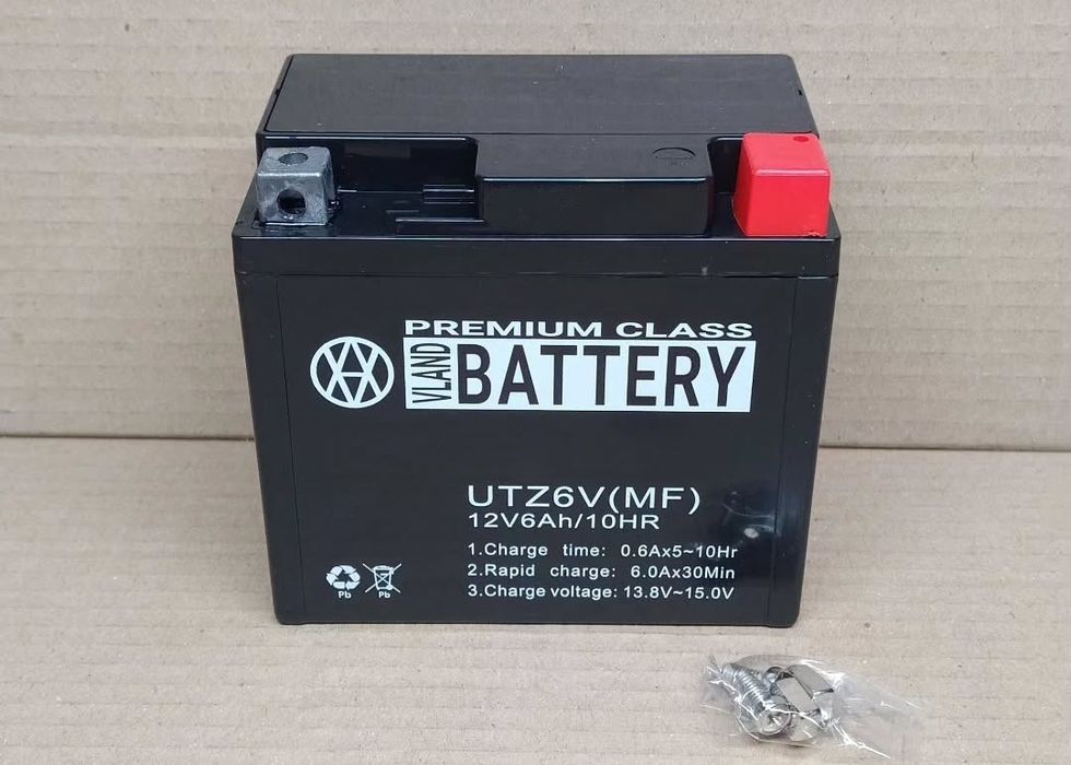 Акумулятор мото АКБ GEL 12V 6A (113-70-103mm) UTZ6V "VLAND" DIO AF56