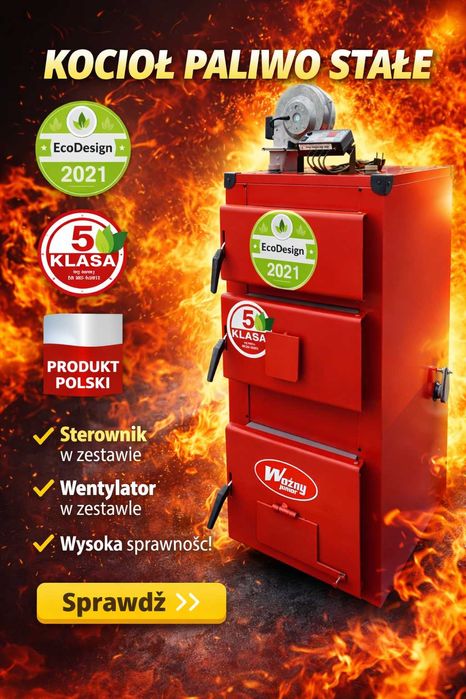 Kocioł c.o. na węgiel WKS PLUS 35 kW