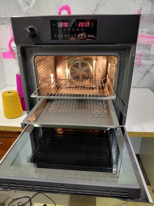 ТОП 2в1 духовка пароварка духова шафа з паром печка с паром Amica EB533BA+ IN Steam