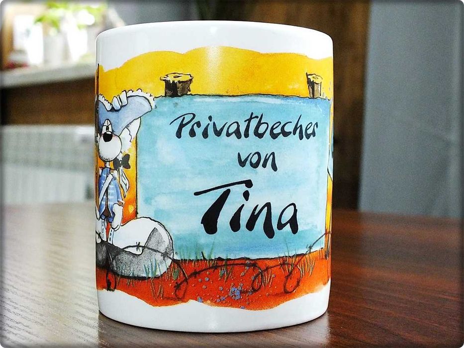 Kubek Diddl Sygnowany Thomas Coletz Porcelana Niemcy Kolekcjonerski