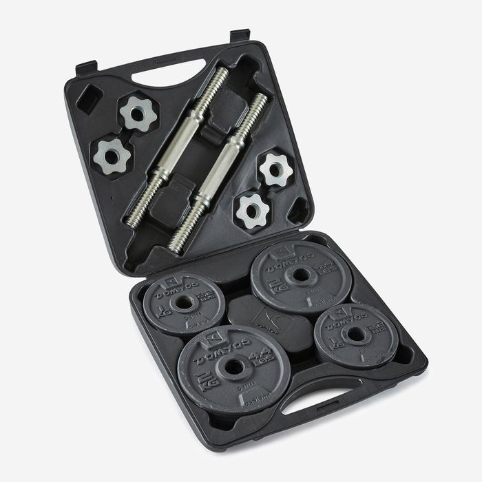 Halteres Musculação 20kg Disco Ferro Fundido Parcialmente Reciclado
