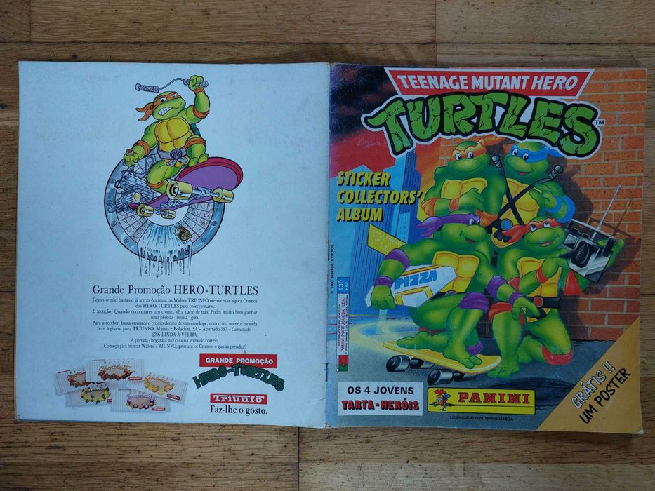 Caderneta de cromos "Turtles" - Completa