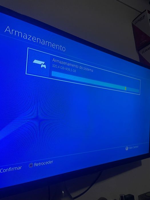 PS4 Slim c/ 2 comandos