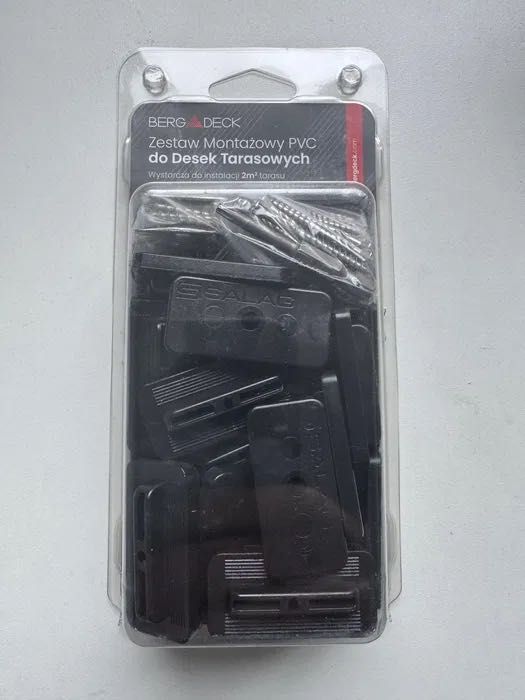 Zestaw montażowy PVC do desek tarasowych firmy BERGDECK