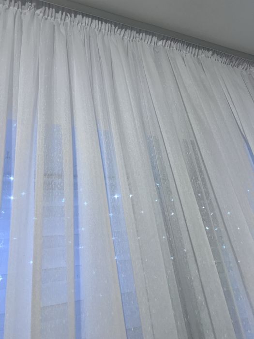 Тюль льон бамбук дощик