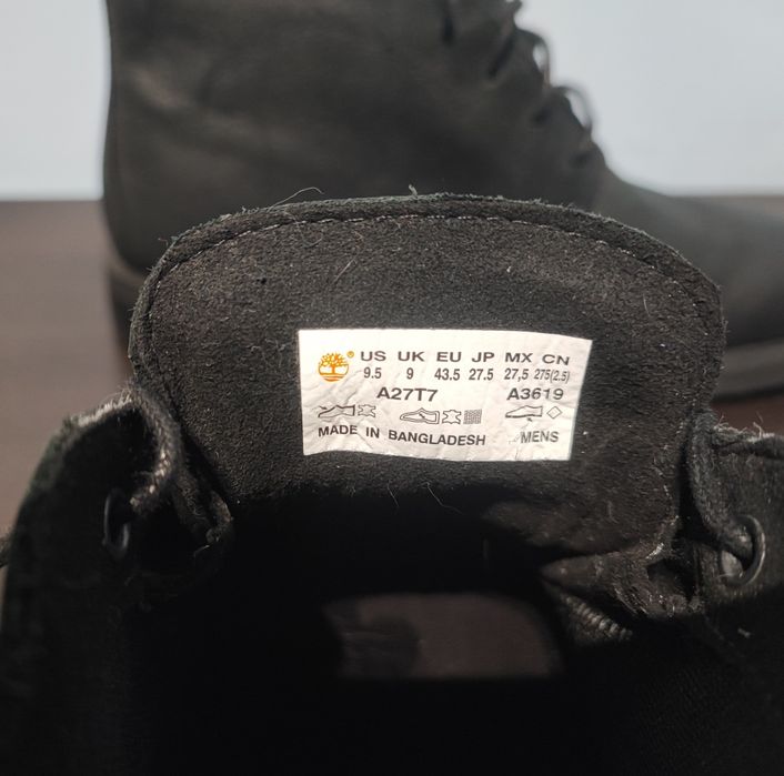 Timberland Windbucks Chukka WP Black Czarny Nubuk buty męskie 43 43,5