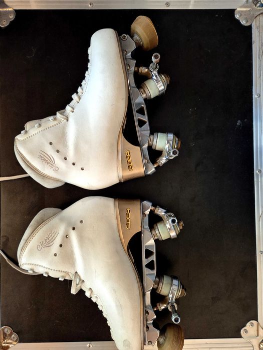 Patins usados, EDEA Classica, tamanho 250 S e base 140