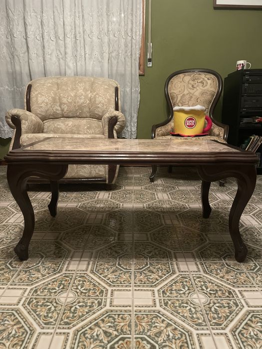 Mesa sala com pedra marmore