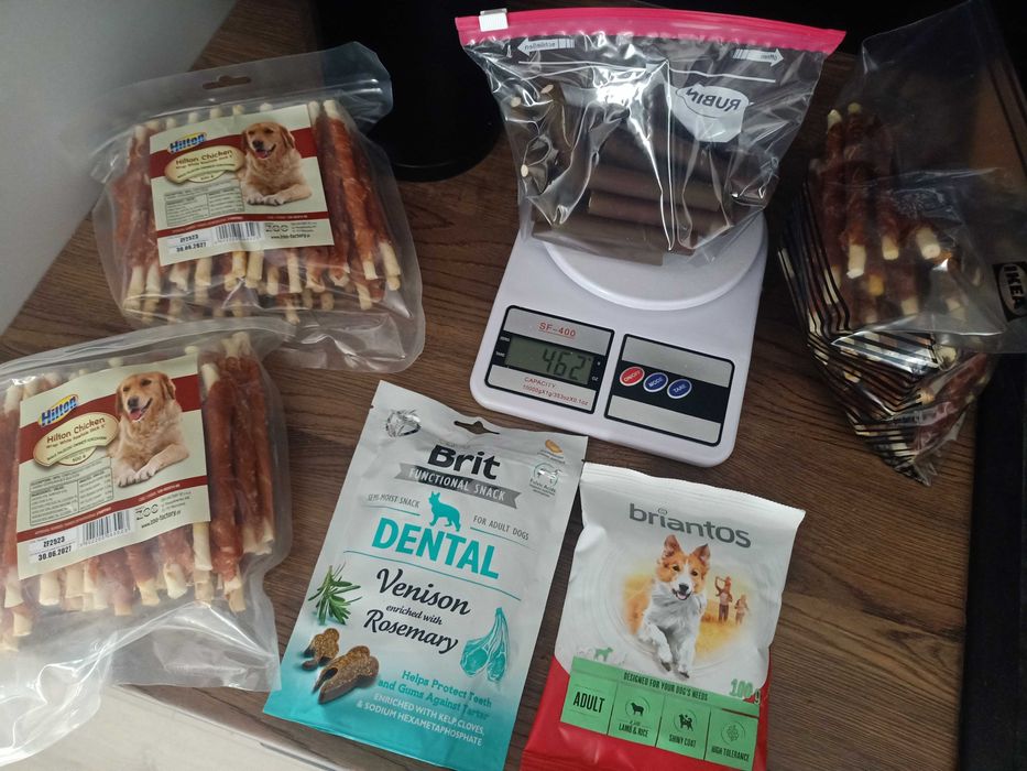 Zestaw przysmaków/smakołyków dla psa  + gratis