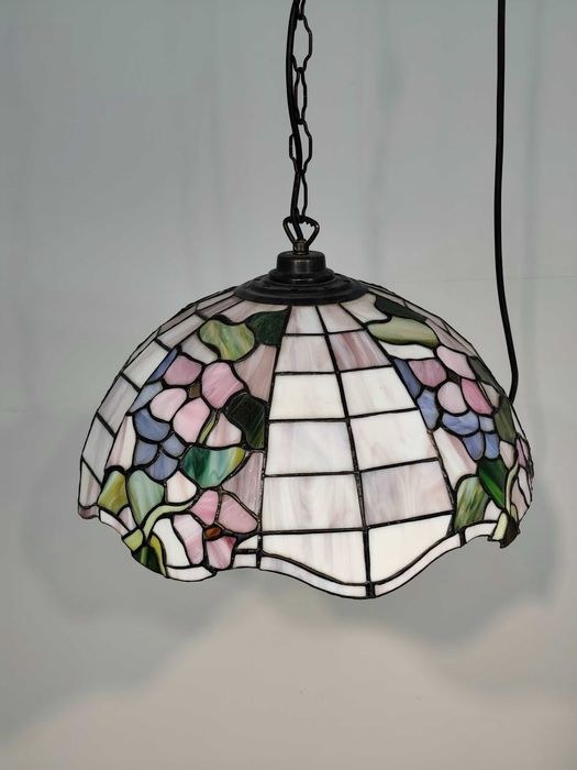 Lampa Żyrandol Witrażowy Tiffany