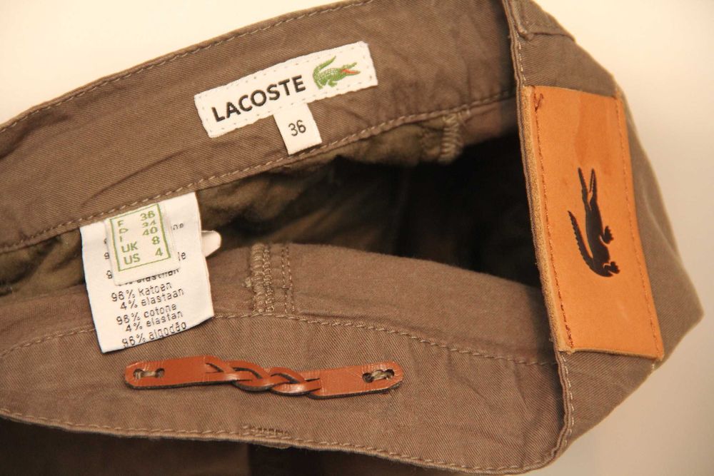 Lacoste рр 36 US 4 брючки из хлопка и эластина