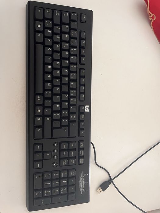 Teclado da HP com cabo USB