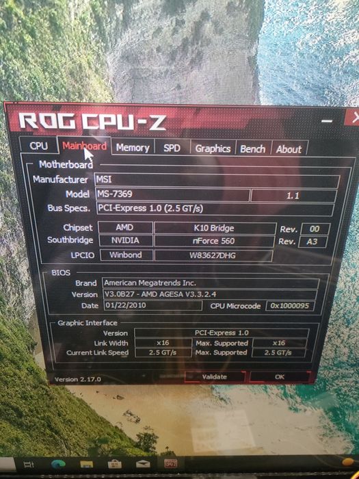 Retro !!! MSI MS-7369 + Phenom X4 9750 + 6GB ram