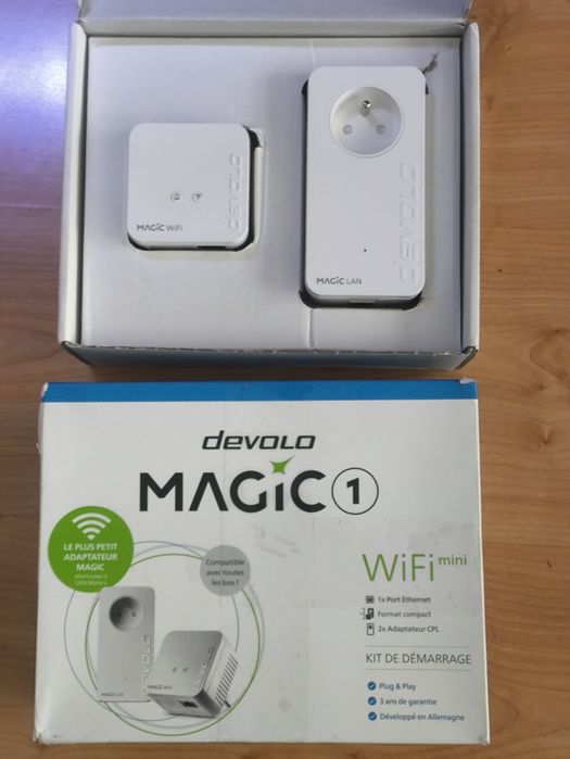 Kit Powerline PLC Devolo Magic 1 WiFi Mini em bom estado