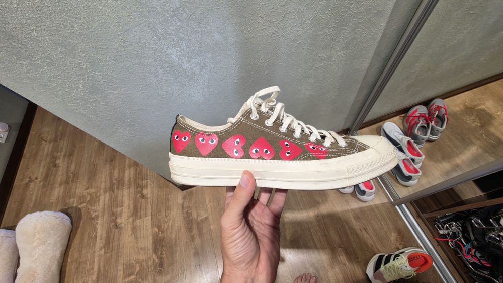 модель Comme des Garçons PLAY x Converse Chuck 70 OX оригінал